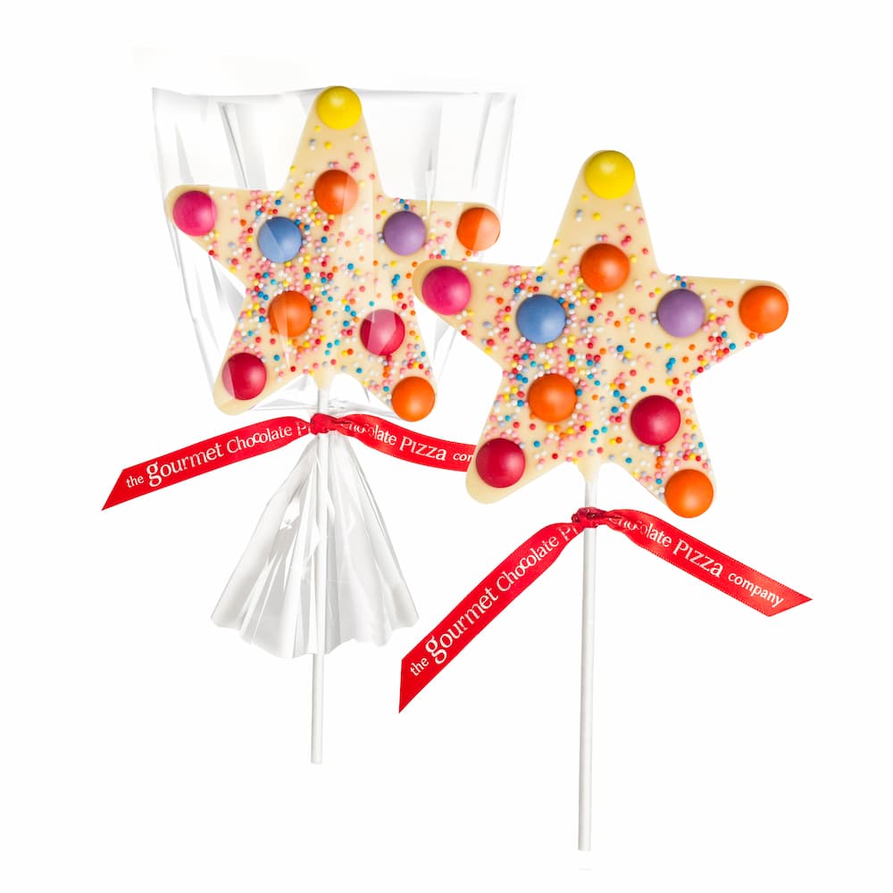 White Chocolate Star Lollies - are ideal for little ones